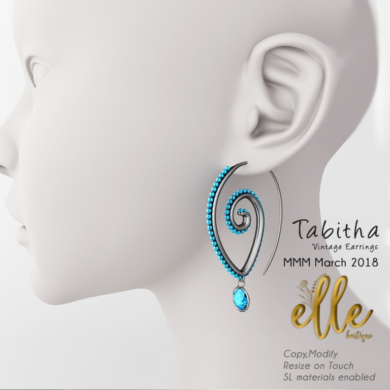 Elle Boutique - Tabitha Vintage Earrings MMM March 2018